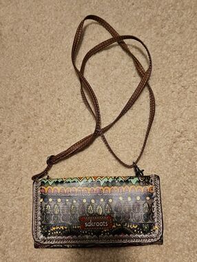 Sakroots Multicolor Pattern Crossbody Wallet